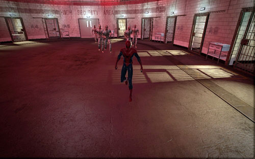 That way you will reach a room with prisoners - Chapter 02 - Escape Impossible - Walkthrough - The Amazing Spider-Man - Game Guide and Walkthrough