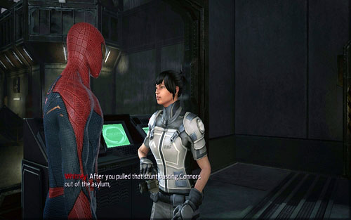 At its end you will meet with the famous reporter - Chapter 03 - In the Shadow of Evils Past - p. 1 - Walkthrough - The Amazing Spider-Man - Game Guide and Walkthrough