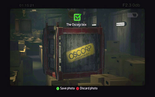 If you take a correct photo, a green sign will appear - Chapter 03 - In the Shadow of Evils Past - p. 2 - Walkthrough - The Amazing Spider-Man - Game Guide and Walkthrough
