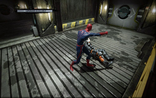 When they're down, the journalist will start searching for the materials - Chapter 03 - In the Shadow of Evils Past - p. 2 - Walkthrough - The Amazing Spider-Man - Game Guide and Walkthrough