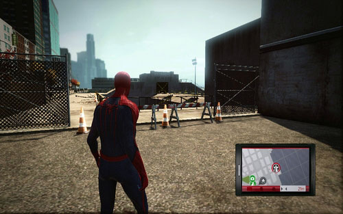 Right after leaving the apartment you will be able to perform an additional mission of transporting a fugitive to a nearby police station - Chapter 04 - The Thrill of the Hunt - p. 1 - Walkthrough - The Amazing Spider-Man - Game Guide and Walkthrough