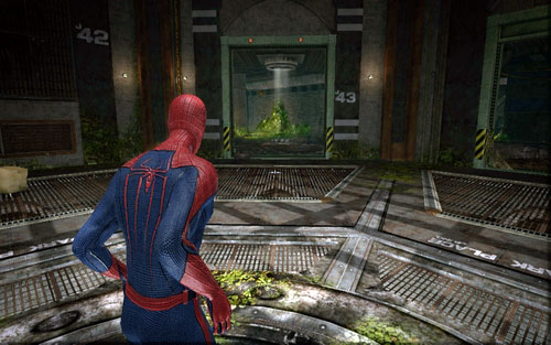 This time the web will point to corridor 43 - Chapter 04 - The Thrill of the Hunt - p. 1 - Walkthrough - The Amazing Spider-Man - Game Guide and Walkthrough