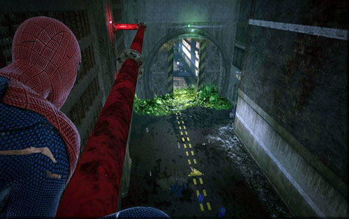 Turn right at the end of the tunnel and keep going onwards - Chapter 04 - The Thrill of the Hunt - p. 2 - Walkthrough - The Amazing Spider-Man - Game Guide and Walkthrough