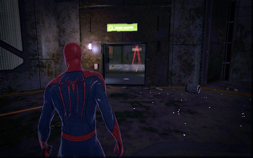 After the fight, you will be able to move to the next location, where you will come across a turret - Chapter 06 - Smythe Strikes Back - p. 1 - Walkthrough - The Amazing Spider-Man - Game Guide and Walkthrough