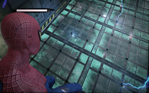 Head inside and quickly grab a wall - Chapter 07 - Spidey to the Rescue - Walkthrough - The Amazing Spider-Man - Game Guide and Walkthrough