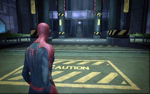 That way you will unlock the door leading to the bigger room, in which the decontamination process will begin - Chapter 07 - Spidey to the Rescue - Walkthrough - The Amazing Spider-Man - Game Guide and Walkthrough