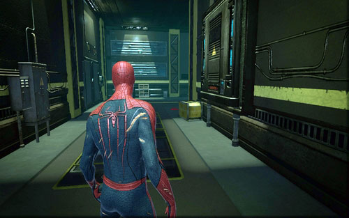 A group of guards awaits you there, you can eliminate them silently or by using spider web - Chapter 07 - Spidey to the Rescue - Walkthrough - The Amazing Spider-Man - Game Guide and Walkthrough
