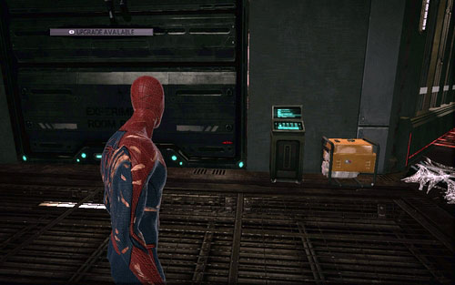 The corridor around the room is full of enemies - Chapter 07 - Spidey to the Rescue - Walkthrough - The Amazing Spider-Man - Game Guide and Walkthrough
