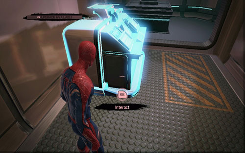 Go through it and use the computer - Chapter 07 - Spidey to the Rescue - Walkthrough - The Amazing Spider-Man - Game Guide and Walkthrough