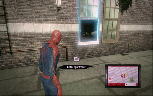 After you finish this mission, you will be able to return to you apartment - Chapter 08 - Outbreaks and Breakouts - Walkthrough - The Amazing Spider-Man - Game Guide and Walkthrough