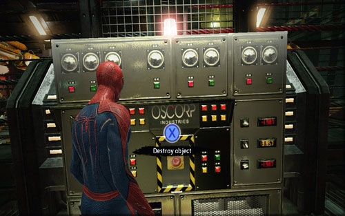 They protect four generators which you have to destroy - Chapter 10 - Spider-Man No More! - p. 1 - Walkthrough - The Amazing Spider-Man - Game Guide and Walkthrough