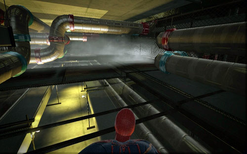 Moving onwards you will reach a tunnel with steam - Chapter 10 - Spider-Man No More! - p. 1 - Walkthrough - The Amazing Spider-Man - Game Guide and Walkthrough