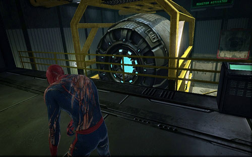 That way you will reach a room with a big generator - Chapter 10 - Spider-Man No More! - p. 2 - Walkthrough - The Amazing Spider-Man - Game Guide and Walkthrough