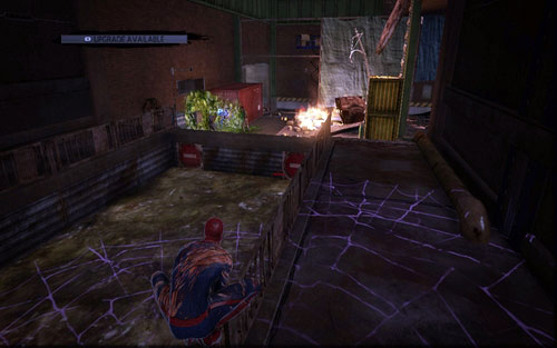 Go straight all the way until you come across the first group of enemies - Chapter 12 - Where Crawls the Lizard? - Walkthrough - The Amazing Spider-Man - Game Guide and Walkthrough
