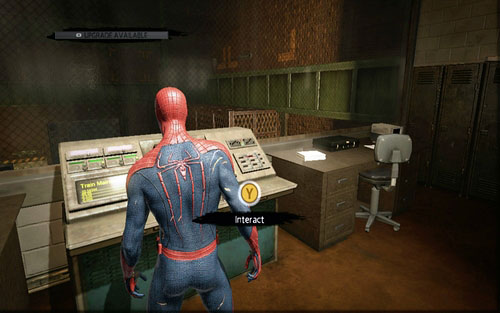 Afterwards head to the office on the upper floor of the room and use the computer found inside - 1 - Train Docking Station - Side missions - The Amazing Spider-Man - Game Guide and Walkthrough