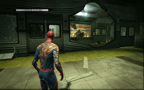 After reaching the subway station, go through the broken window to the next car - 2 - St. Gabriel's Bank - Side missions - The Amazing Spider-Man - Game Guide and Walkthrough
