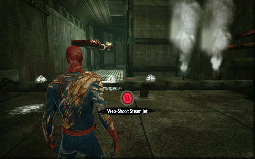 Afterwards move onwards along the nearby corridor, blocking any steam leaks on your way - 3 - Water Treatment Facility - Side missions - The Amazing Spider-Man - Game Guide and Walkthrough