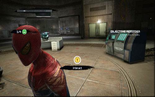 With the last guard stunned, approach the shining computers and use them - List of missions - Challenges - The Amazing Spider-Man - Game Guide and Walkthrough