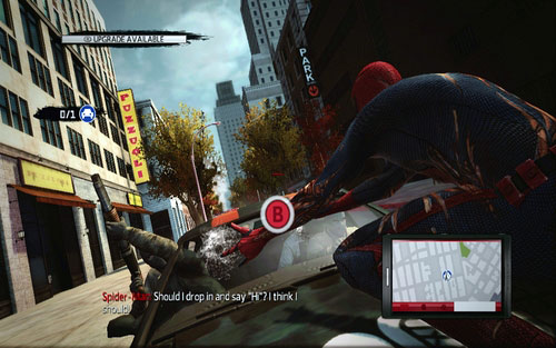 You will then have to shoot web at the front window (B) and dodge bullets from time to time (Y) - List of missions - Challenges - The Amazing Spider-Man - Game Guide and Walkthrough