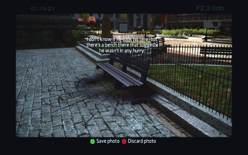 A bench beside a crack in the ground - Photo articles - Challenges - The Amazing Spider-Man - Game Guide and Walkthrough