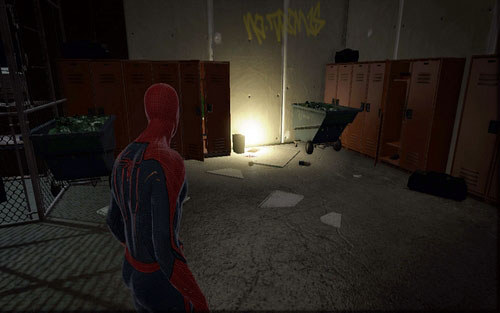 Behind it you will need to fight a few enemies - Chapter 02 - Escape Impossible - Collectibles inside buildings - The Amazing Spider-Man - Game Guide and Walkthrough