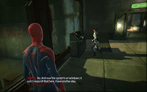 At some point, you and the journalist will need to hack into the computers in the archive - Chapter 03 - In the Shadow of Evils Past - p. 1 - Collectibles inside buildings - The Amazing Spider-Man - Game Guide and Walkthrough