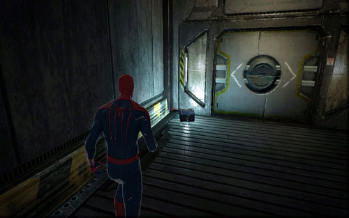 It's hidden on a balcony, beside the barrier - Chapter 03 - In the Shadow of Evils Past - p. 2 - Collectibles inside buildings - The Amazing Spider-Man - Game Guide and Walkthrough