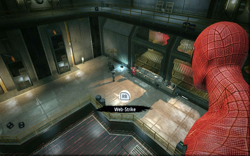 On the other side of the tunnel you will find a room full of enemies - Chapter 03 - In the Shadow of Evils Past - p. 2 - Collectibles inside buildings - The Amazing Spider-Man - Game Guide and Walkthrough
