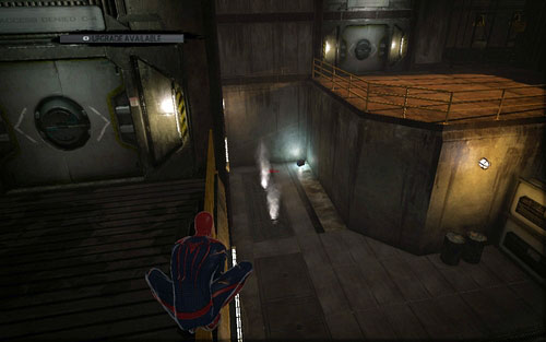Below in the corner you will find another Tech Piece - Chapter 03 - In the Shadow of Evils Past - p. 2 - Collectibles inside buildings - The Amazing Spider-Man - Game Guide and Walkthrough
