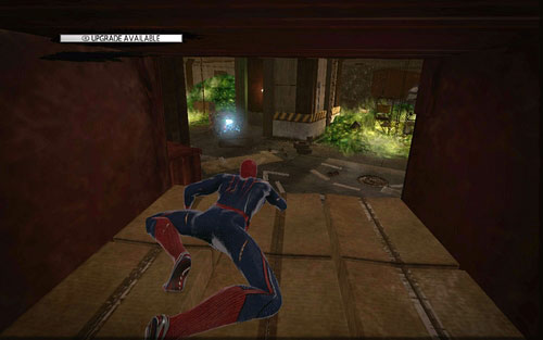Defeat a couple fighting enemies on the other side and afterwards jump over the acid stain - Chapter 04 - The Thrill of the Hunt - Collectibles inside buildings - The Amazing Spider-Man - Game Guide and Walkthrough