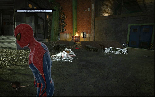 On the debris on the left side - Chapter 04 - The Thrill of the Hunt - Collectibles inside buildings - The Amazing Spider-Man - Game Guide and Walkthrough