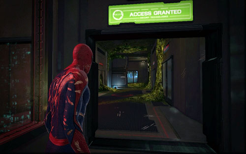 A bit further there's a turret and right behind it another Piece - Chapter 06 - Smythe Strikes Back - p. 2 - Collectibles inside buildings - The Amazing Spider-Man - Game Guide and Walkthrough