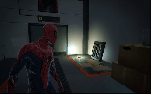 From the decontamination room, head to room 205 and climb onto the upper level - Chapter 07 - Spidey to the Rescue - p. 1 - Collectibles inside buildings - The Amazing Spider-Man - Game Guide and Walkthrough
