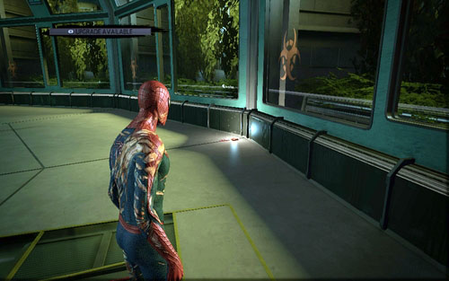 It can be found after going out from the second tall shaft - Chapter 07 - Spidey to the Rescue - p. 1 - Collectibles inside buildings - The Amazing Spider-Man - Game Guide and Walkthrough