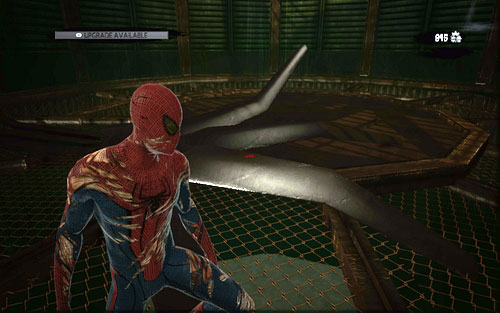 However instead of climbing it up, jump to the very bottom and pick up the package - Chapter 07 - Spidey to the Rescue - p. 2 - Collectibles inside buildings - The Amazing Spider-Man - Game Guide and Walkthrough