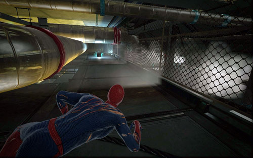 Inside the same tunnel, there's a fork in the road - Chapter 10 - Spider-Man No More! - p. 2 - Collectibles inside buildings - The Amazing Spider-Man - Game Guide and Walkthrough