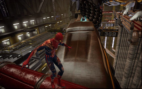 Around the middle of it you should find the item - Chapter 10 - Spider-Man No More! - p. 2 - Collectibles inside buildings - The Amazing Spider-Man - Game Guide and Walkthrough