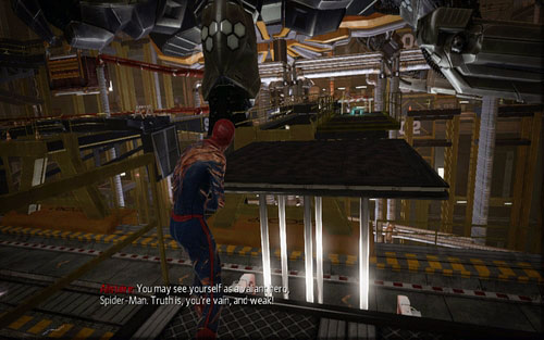 Turn left after jumping to the other side - Chapter 10 - Spider-Man No More! - p. 2 - Collectibles inside buildings - The Amazing Spider-Man - Game Guide and Walkthrough