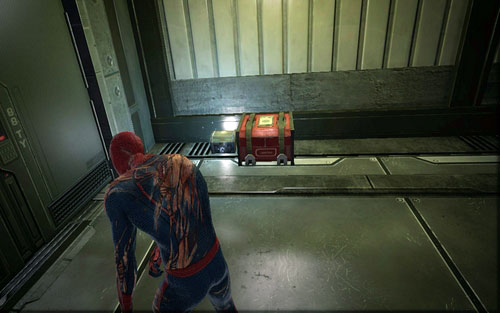 Lying by the wall on the right - Chapter 10 - Spider-Man No More! - p. 2 - Collectibles inside buildings - The Amazing Spider-Man - Game Guide and Walkthrough