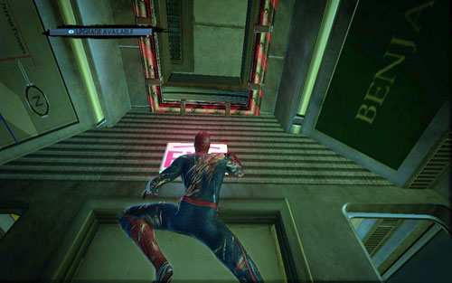 Move on through the demolished subway car and you will reach a hole in the ceiling with a narrow tunnel behind it - St. Gabriel's Bank - Collectibles inside buildings - The Amazing Spider-Man - Game Guide and Walkthrough