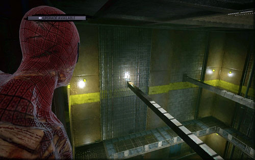 Turn to the left and jump onto tone of the metal bars - St. Gabriel's Bank - Collectibles inside buildings - The Amazing Spider-Man - Game Guide and Walkthrough