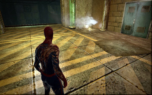 After fixing the pump and speaking with the worker, jump below and to the right and follow the corridor on the left - Water Treatment Facility - Collectibles inside buildings - The Amazing Spider-Man - Game Guide and Walkthrough