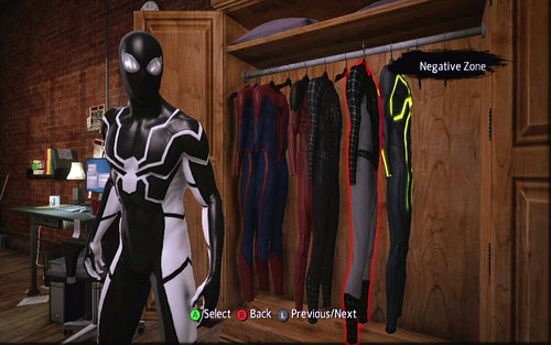 3 - Costumes list - Spider-Man's costumes - The Amazing Spider-Man - Game Guide and Walkthrough