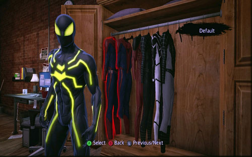 5 - Costumes list - Spider-Man's costumes - The Amazing Spider-Man - Game Guide and Walkthrough