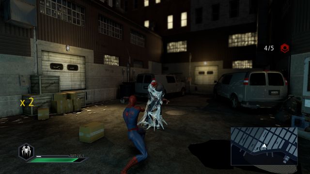 Web shooting immobilizes the opponent - On the trail of a killer! - Walkthrough - The Amazing Spider-Man 2 - Game Guide and Walkthrough