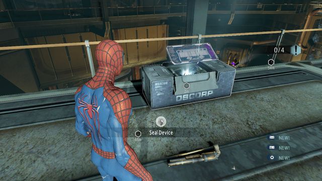 Mark the devices - Raid on OSCORP - Walkthrough - The Amazing Spider-Man 2 - Game Guide and Walkthrough