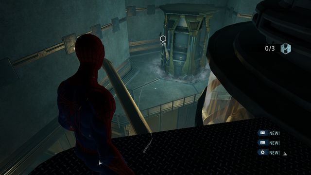 Shoot the poles down with the web - Raid on OSCORP - Walkthrough - The Amazing Spider-Man 2 - Game Guide and Walkthrough