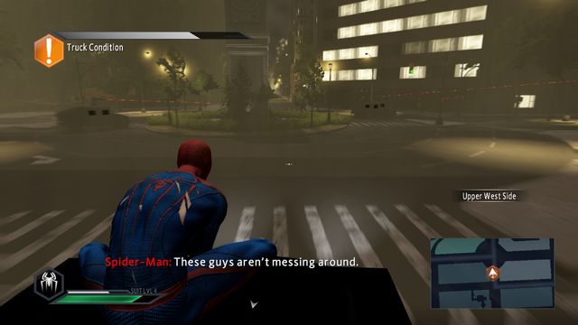 Armored trucks - Claws of the cat! - Walkthrough - The Amazing Spider-Man 2 - Game Guide and Walkthrough