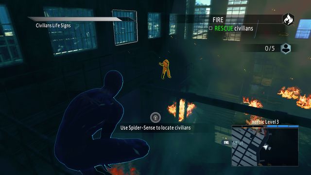 A flaming building - Optional missions - The Amazing Spider-Man 2 - Game Guide and Walkthrough