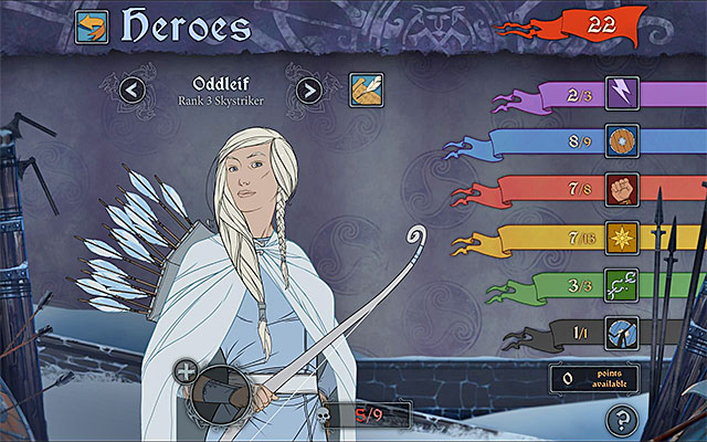 Example of a character screen - Character stats - Character development - The Banner Saga - Game Guide and Walkthrough